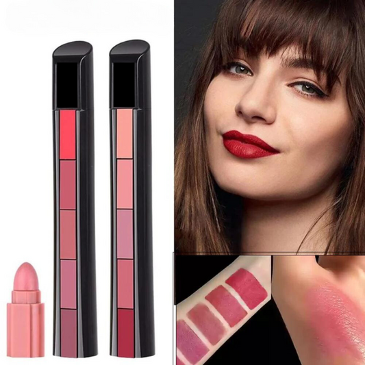 Set de lápiz labial 5 en 1