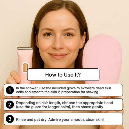 Rasoio elettrico donna – Pelle liscia senza irritazione 